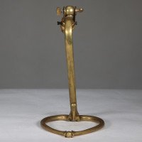 W. A. S. Benson Brass Table Lamp with Heart-Shaped Base - Thumbnail 7