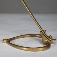 W. A. S. Benson Brass Table Lamp with Heart-Shaped Base - Thumbnail 13