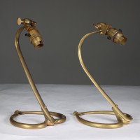 W. A. S. Benson Pair of Arts & Crafts Table Lamps with Heart-Shaped Bases - Thumbnail 3
