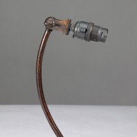 W. A. S. Benson – Arts and Crafts Brass Swan Table Light with Heart-Shaped Base - Thumbnail 9