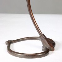 W. A. S. Benson – Arts and Crafts Brass Swan Table Light with Heart-Shaped Base - Thumbnail 11