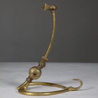 W. A. S. Benson. A Pair of Arts & Crafts Brass Table Lamps with Heart Shaped Bases - Thumbnail 4