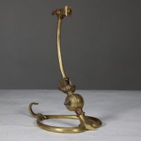 W. A. S. Benson. A Pair of Arts & Crafts Brass Table Lamps with Heart Shaped Bases - Thumbnail 8
