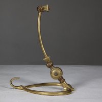 W. A. S. Benson. A Pair of Arts & Crafts Brass Table Lamps with Heart Shaped Bases - Thumbnail 7