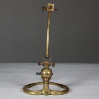 W. A. S. Benson. A Pair of Arts & Crafts Brass Table Lamps with Heart Shaped Bases - Thumbnail 9