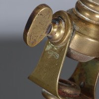 W. A. S. Benson. A Pair of Arts & Crafts Brass Table Lamps with Heart Shaped Bases - Thumbnail 12