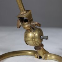 W. A. S. Benson. A Pair of Arts & Crafts Brass Table Lamps with Heart Shaped Bases - Thumbnail 14