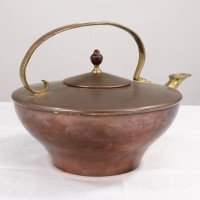 W. A. S. Benson – Arts and Crafts Copper and Brass Kettle with Hoop Handle - Thumbnail 3