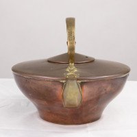 W. A. S. Benson – Arts and Crafts Copper and Brass Kettle with Hoop Handle - Thumbnail 7