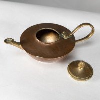 W. A. S. Benson, Small Arts and Crafts Copper and Brass Teapot - Thumbnail 14