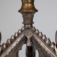 Elkington. An Exhibition Quality Aesthetic Movement Silver Plated Oil Lamp. - Thumbnail 11