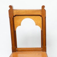 Bruce Talbert, attributed. A Pair of Gothic Revival Walnut Hall Chairs - Thumbnail 12