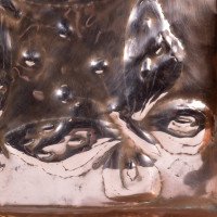 An Arts & Crafts Copper Tray with Repousse Butterfly Decoration - Thumbnail 7