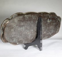 Arts and Crafts – Copper Tray with Swimming Fish and Wavy Edges (c.1910) - Thumbnail 11