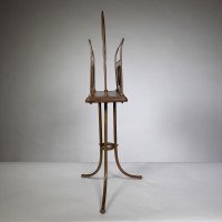 Townshends Birmingham Brassfounders – Arts and Crafts Revolving Tripod Magazine Rack - Thumbnail 5