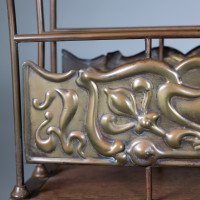 Townshends Birmingham Brassfounders – Arts and Crafts Revolving Tripod Magazine Rack - Thumbnail 8