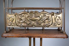 Townshends Birmingham Brassfounders – Arts and Crafts Revolving Tripod Magazine Rack - Thumbnail 7