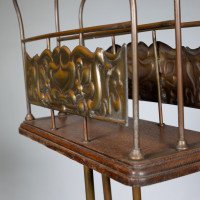 Townshends Birmingham Brassfounders – Arts and Crafts Revolving Tripod Magazine Rack - Thumbnail 11