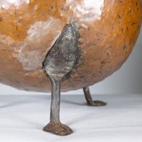 An Arts & Crafts Copper Coal Bucket with Stylized Heart Decoration - Thumbnail 16