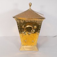 Birmingham Guild of Handicraft. An Arts & Crafts Brass Coal Bucket - Thumbnail 7