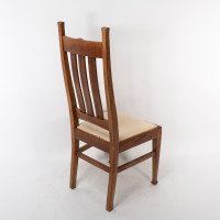 E. A. Taylor for Wylie & Lochhead. A Set of Four Arts & Crafts Oak Dining Chairs - Thumbnail 13