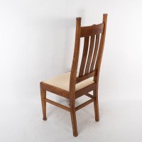 E. A. Taylor for Wylie & Lochhead. A Set of Four Arts & Crafts Oak Dining Chairs - Thumbnail 15