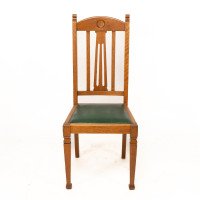 Shapland & Petter, Set of Four Arts and Crafts Oak Dining Chairs - Thumbnail 4