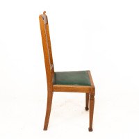 Shapland & Petter, Set of Four Arts and Crafts Oak Dining Chairs - Thumbnail 6