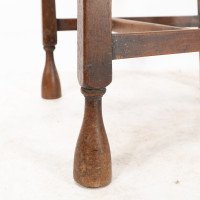Liberty & Co., attributed. Set of 3 Dining Chairs with Voysey Style Inlaid Pewter Heart - Thumbnail 16