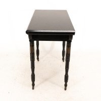 Gillows attributed. An Aesthetic Movement ebonized games and card table - Thumbnail 7
