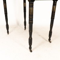 Gillows attributed. An Aesthetic Movement ebonized games and card table - Thumbnail 18
