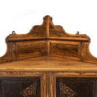Gillow and Co., Thomas Jeckyll attributed – Anglo-Japanese Marquetry Corner Cupboard - Thumbnail 4