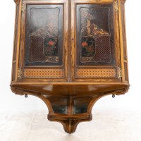 Gillow and Co., Thomas Jeckyll attributed – Anglo-Japanese Marquetry Corner Cupboard - Thumbnail 8