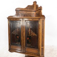 Gillow and Co., Thomas Jeckyll attributed – Anglo-Japanese Marquetry Corner Cupboard - Thumbnail 2