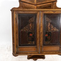 Gillow and Co., Thomas Jeckyll attributed – Anglo-Japanese Marquetry Corner Cupboard - Thumbnail 10