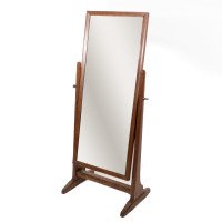 Gordon Russell. An Arts & Crafts oak floor standing full length dressing mirror - Thumbnail 1