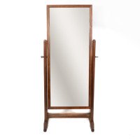 Gordon Russell. An Arts & Crafts oak floor standing full length dressing mirror - Thumbnail 2