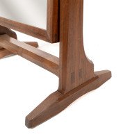 Gordon Russell. An Arts & Crafts oak floor standing full length dressing mirror - Thumbnail 10