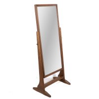 Gordon Russell. Arts & Crafts Walnut Floor Standing Full Length Dressing Mirror