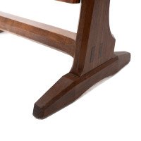 Gordon Russell. An Arts & Crafts oak floor standing full length dressing mirror - Thumbnail 12