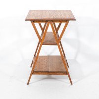 Liberty and Co (Attributed) – Arts and Crafts Oak Three-Tier Side Table - Thumbnail 4