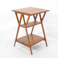 Liberty and Co (Attributed) – Arts and Crafts Oak Three-Tier Side Table - Thumbnail 6