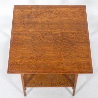 Liberty and Co (Attributed) – Arts and Crafts Oak Three-Tier Side Table - Thumbnail 10