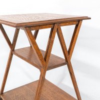 Liberty and Co (Attributed) – Arts and Crafts Oak Three-Tier Side Table - Thumbnail 12