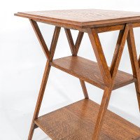 Liberty and Co (Attributed) – Arts and Crafts Oak Three-Tier Side Table - Thumbnail 14