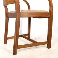 Heals – Art Deco Oak Armchairs with Rounded Arms, Set of Four - Thumbnail 17