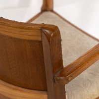 Heals – Art Deco Oak Armchairs with Rounded Arms, Set of Four - Thumbnail 19