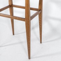 Arts and Crafts Oak Side Table with Moulded Edge and Tapered Legs - Thumbnail 18