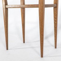 Arts and Crafts Oak Side Table with Moulded Edge and Tapered Legs - Thumbnail 19