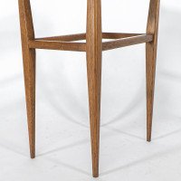 Arts and Crafts Oak Side Table with Moulded Edge and Tapered Legs - Thumbnail 20